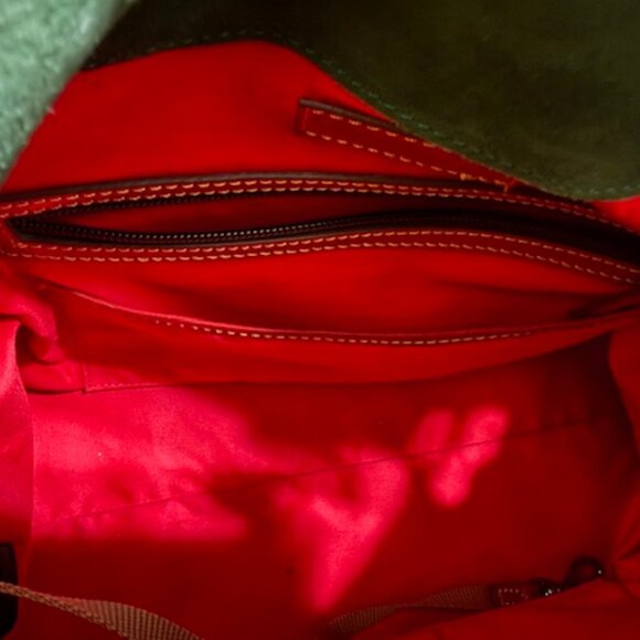 Large Florentine Red Dooney & Bourke Satchel - Picture 5 of 10